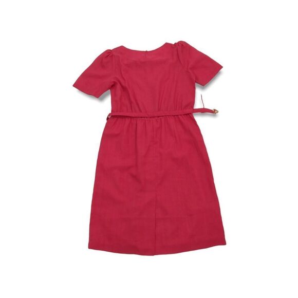 MANSDAR  WOMEN'S  Vintage  Red  Summer Party Retro  Dress . SIZE L - Picture 8 of 12